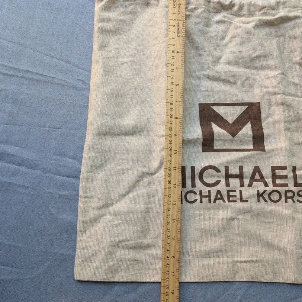 Michael Kors Drawstring Dust Cover Bag 18 x 17.5 Inches Canvas Vintage